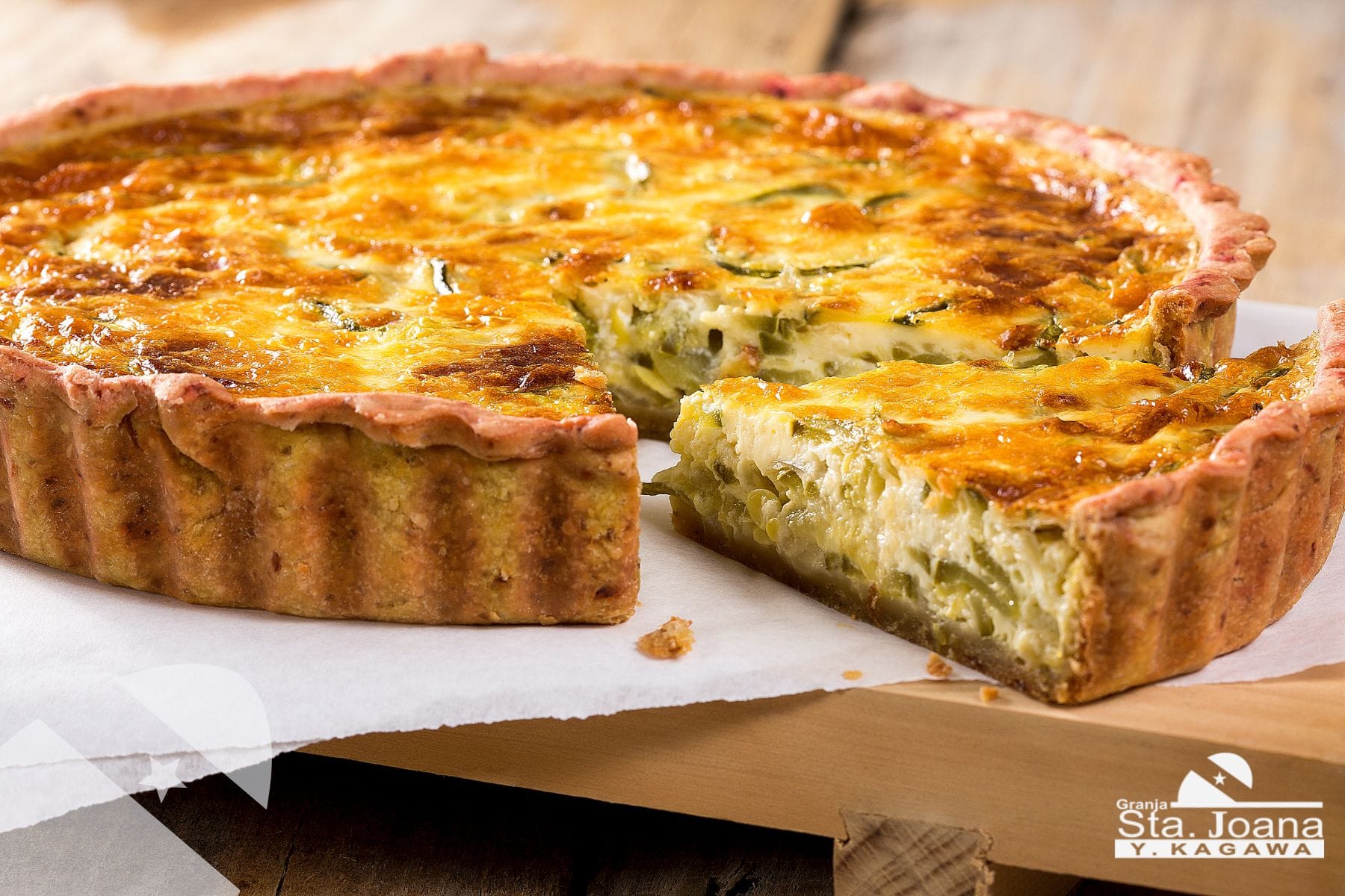 Aprenda a fazer quiche de alho-poró para uma ceia de ano novo leve