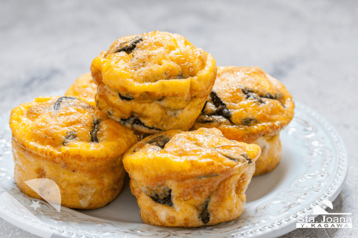 Muffins de Ovo com Espinafre e Queijo