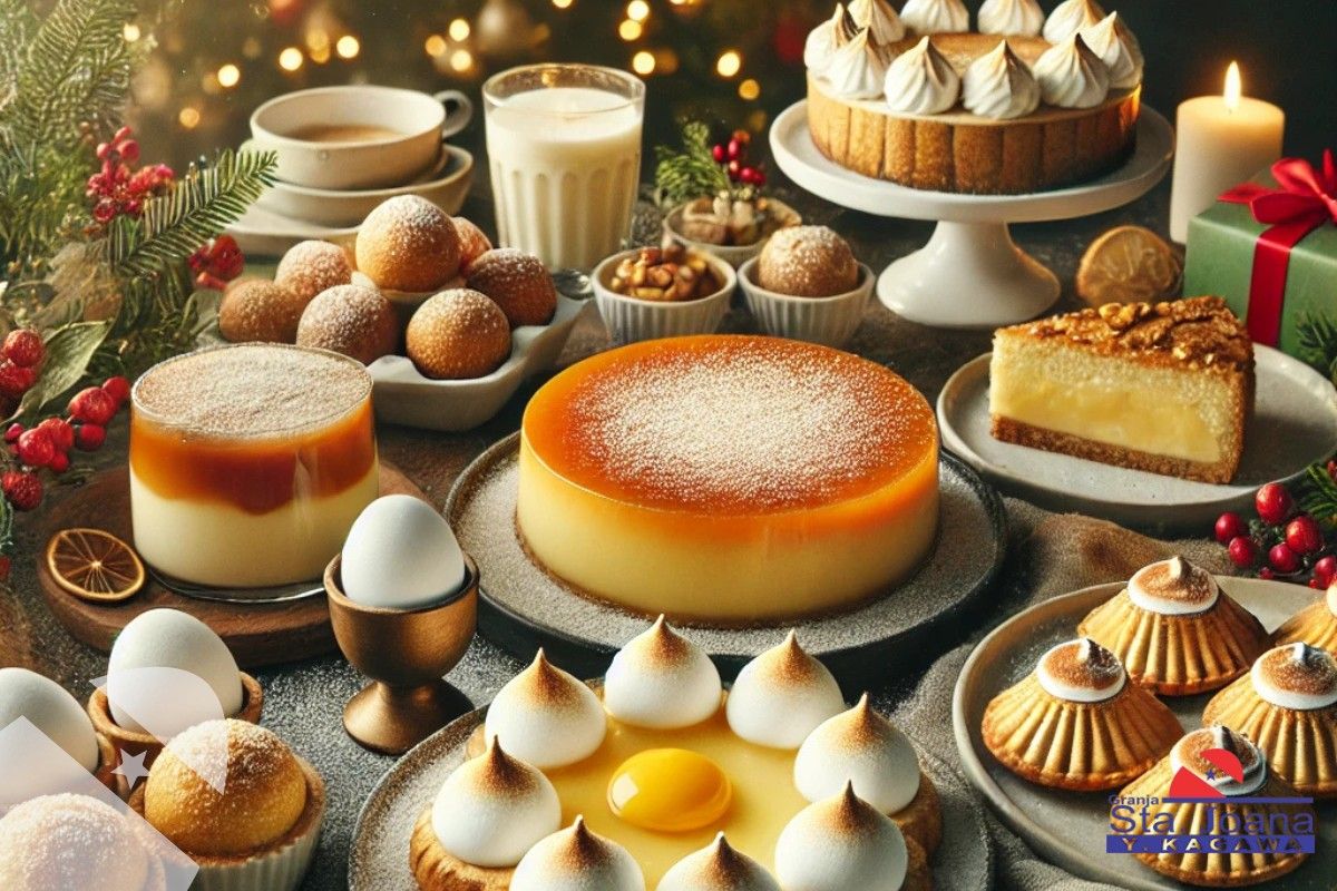 Receitas de Sobremesas Natalinas com Ovos Santa Joana